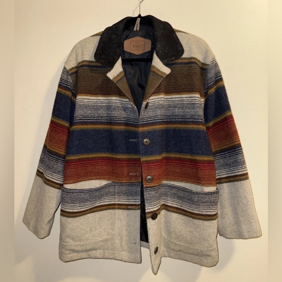 Vintage Woolrich Women’s Mexican Blanket Wool Jacket - Medium - Picture 1 of 11